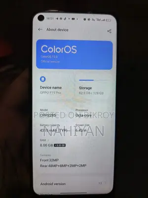 OPPO F19 Pro . (Used)