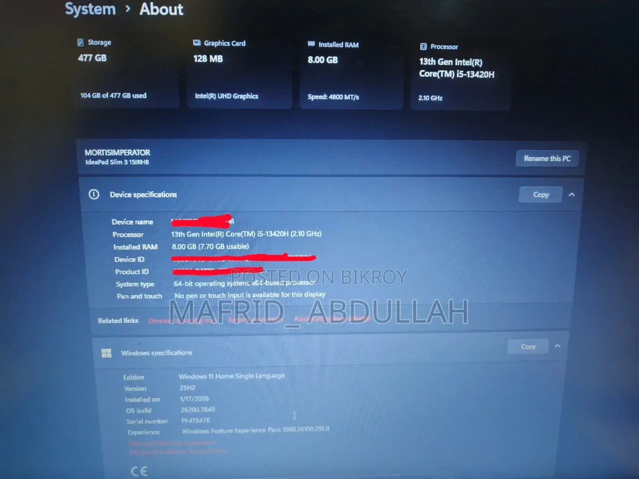 Lenovo Ideapd Slim 3 13th Gen Intel Core I5