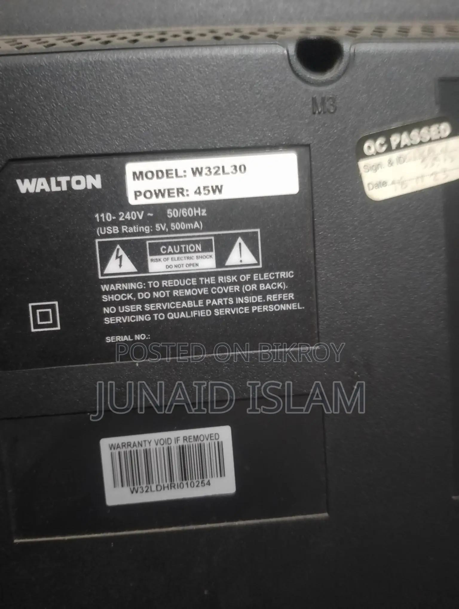 Walton HD LED TV in Pristine Condition