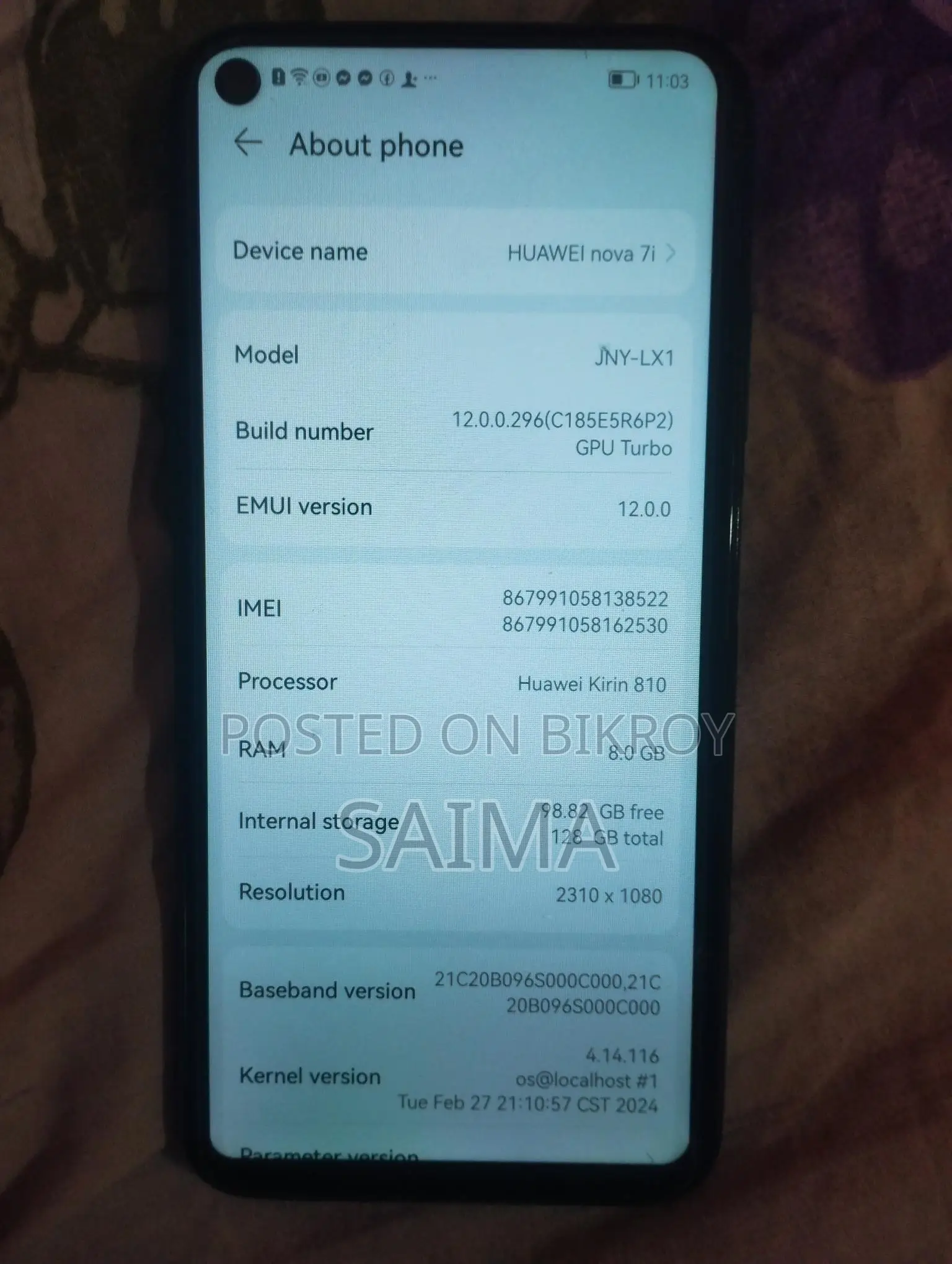 Huawei Nova 7i (Used)