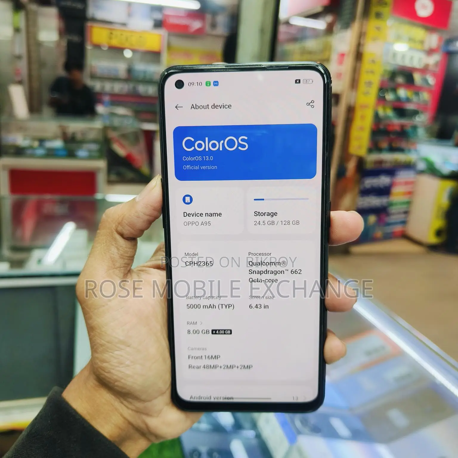 OPPO A95 8/128 ডিস্পেলফিঙ্গার (Used)