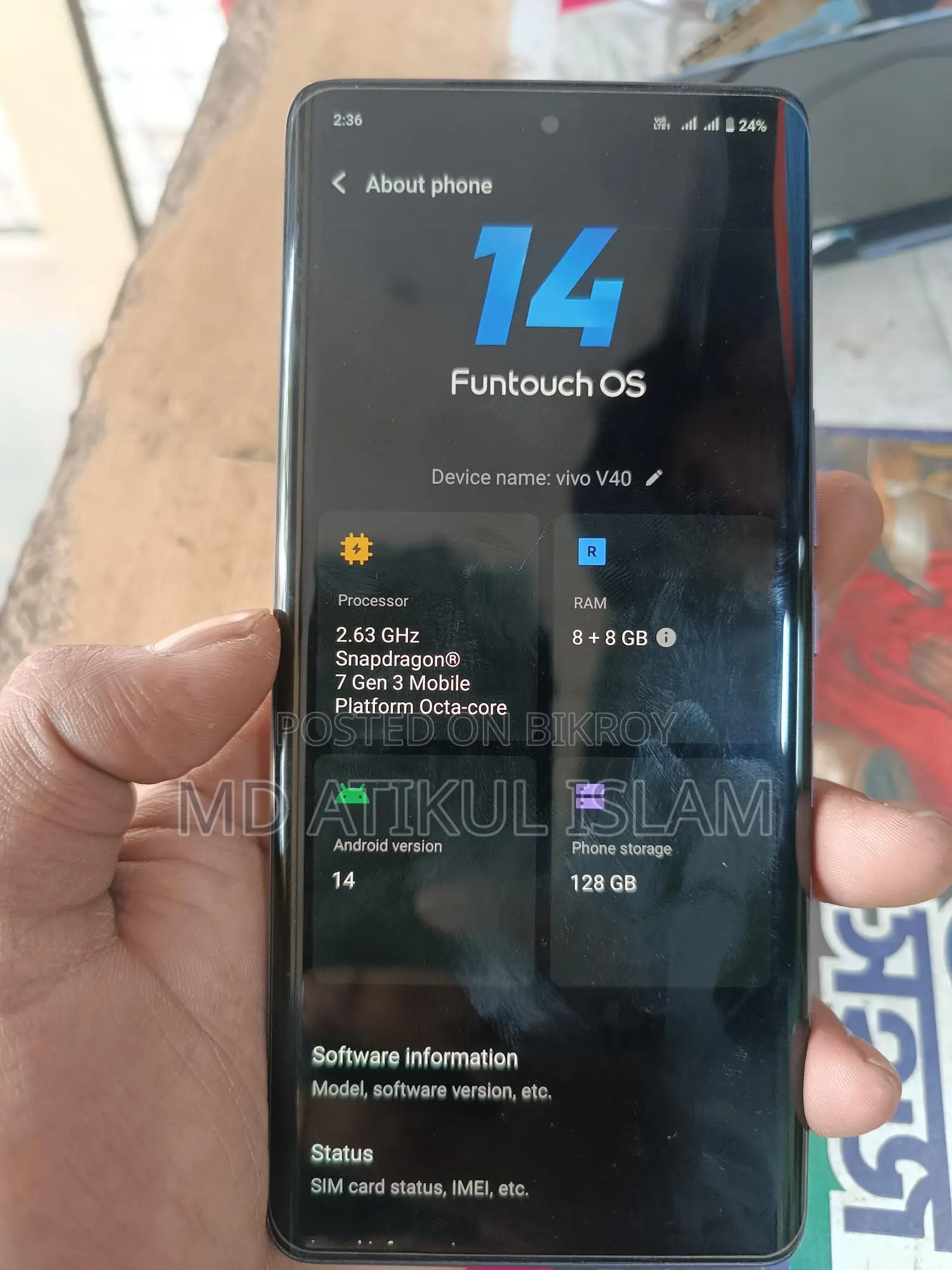 Vivo V40 8/128 (Used)