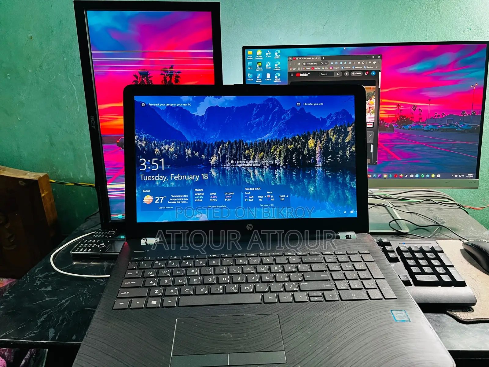 ল্যাপটপ HP 15 8GB Intel Core i3 HDD 512GB