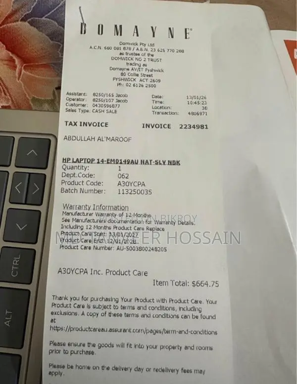 Almost Unused HP Laptop | Australia Bought Urgent Sale