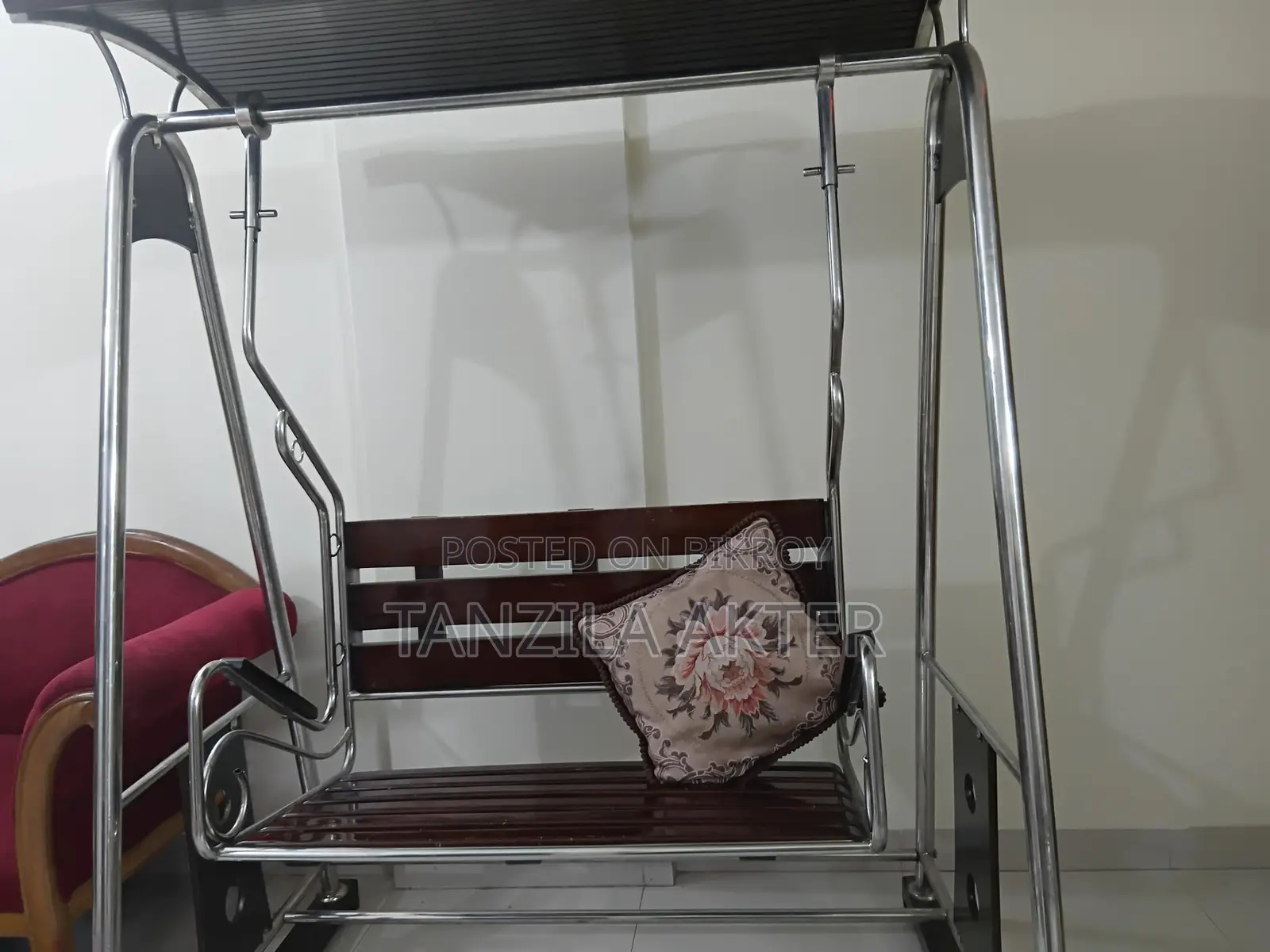 Premium Wood + Stainless Steel Swing | 150 Kg Capacity
