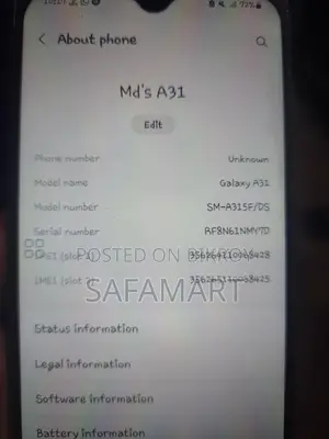 Samsung Galaxy A31 6/128 (Used)