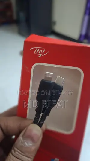 Anker 20w Charger Adapter And Itel Original Type C to iPhone Cable
