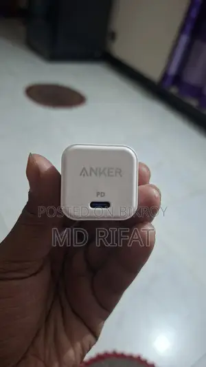 Anker 20w Charger Adapter And Itel Original Type C to iPhone Cable