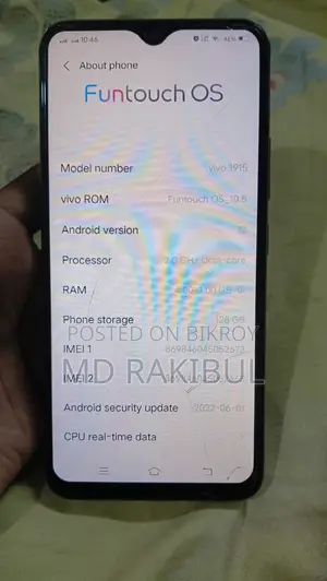Vivo Y19 . (Used)