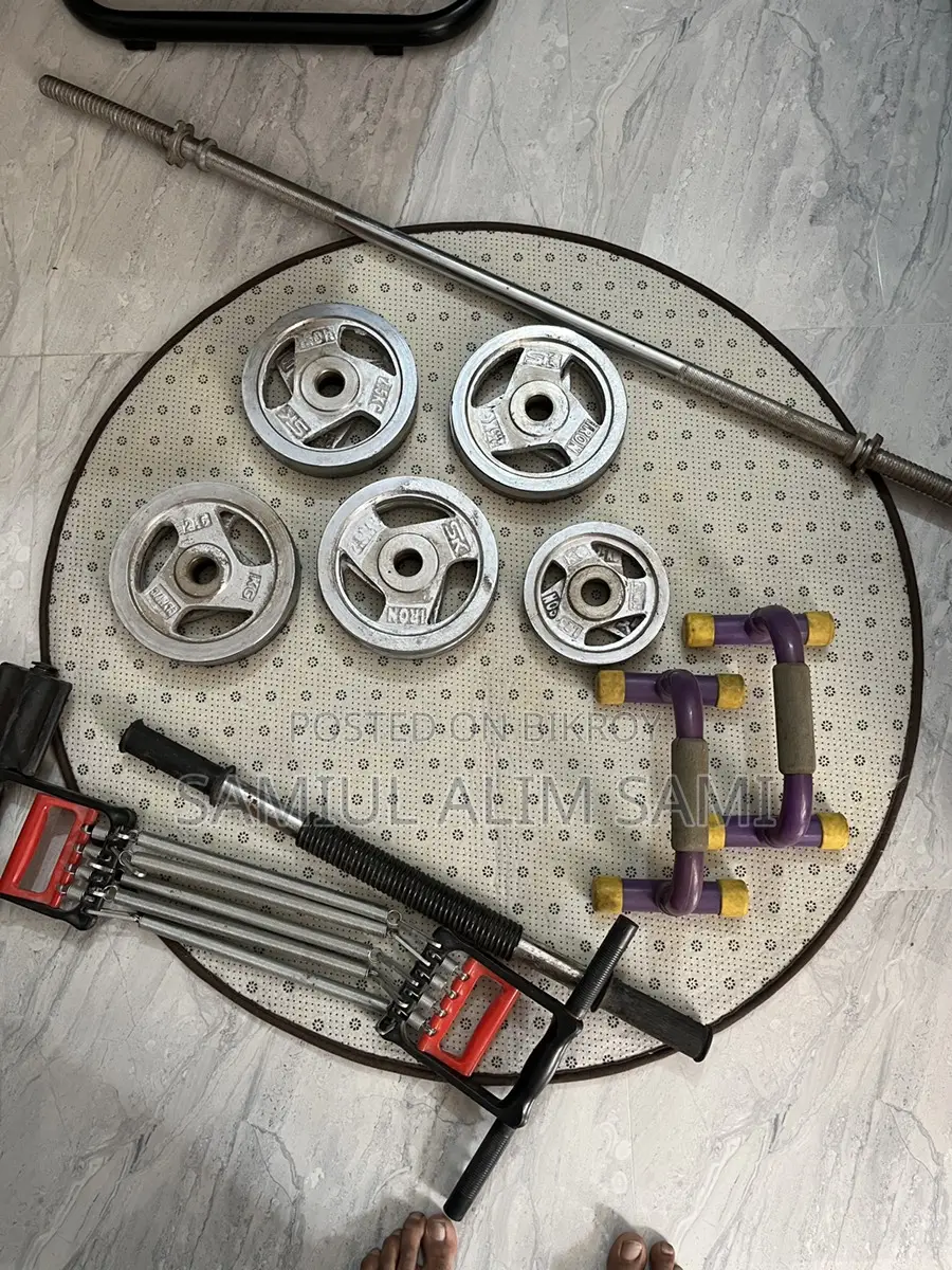 Barbell Bar & Weights Set
