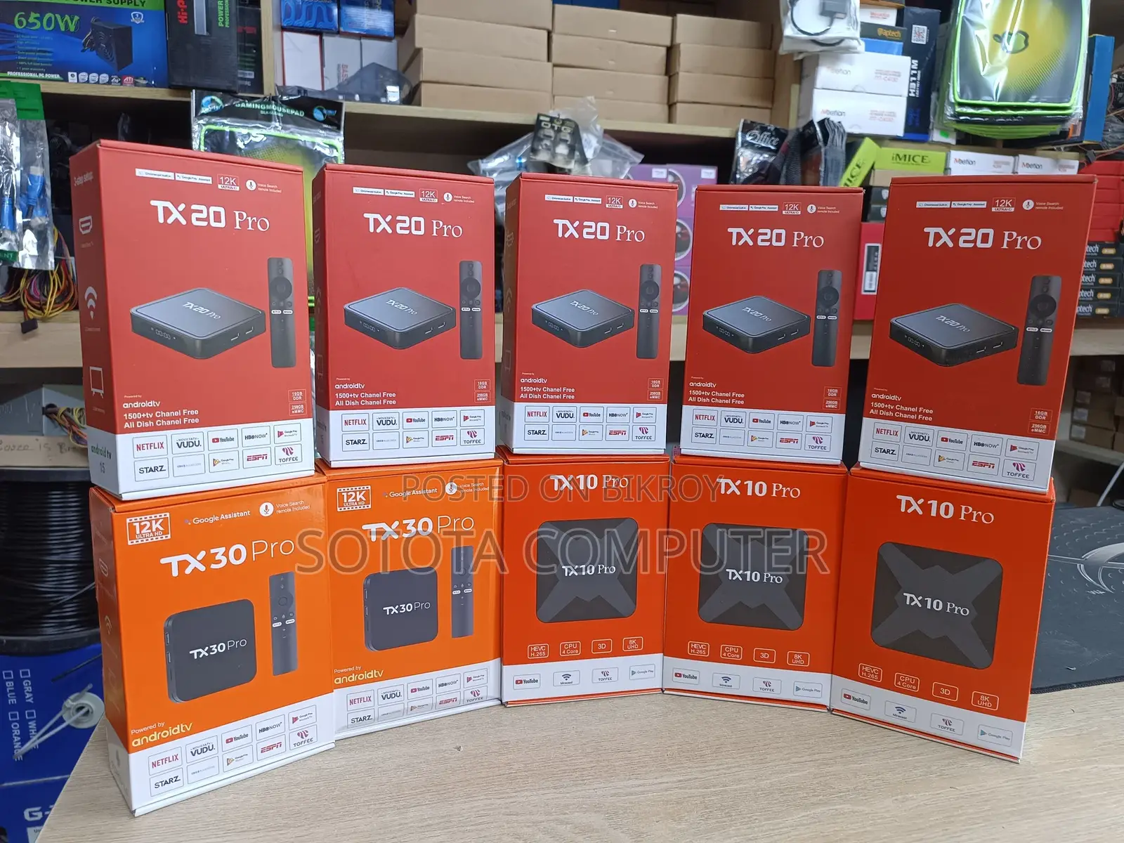 Tx 10/20/30/80 Pro Android Tv Box 16gb Ram /256gb Rom
