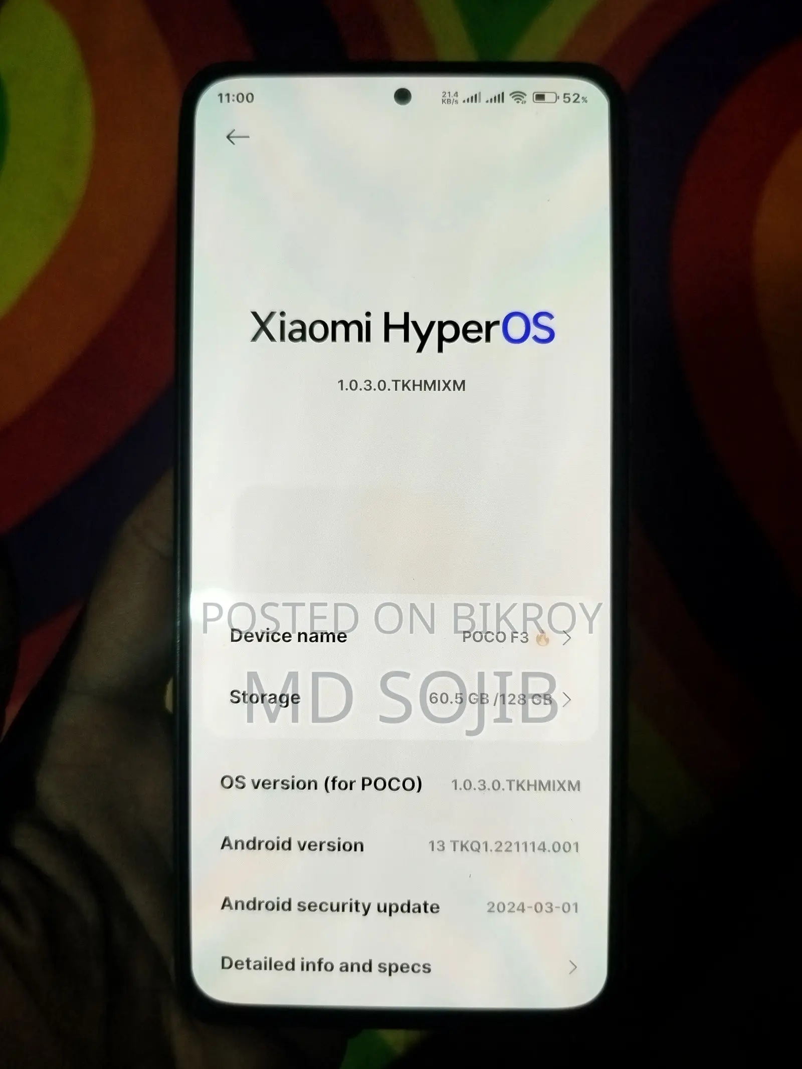 Xiaomi Poco F3 6-128 (Used)