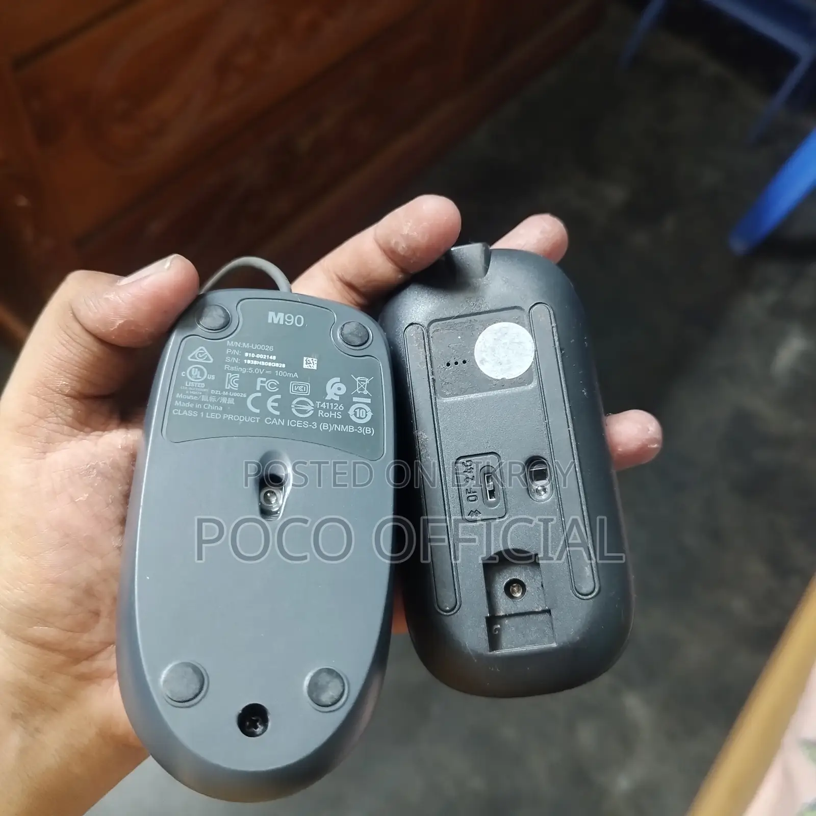লজিটেক এম৯০ মাউস উইথ ওয়্যারলেস ক্যাপাবিলিটি