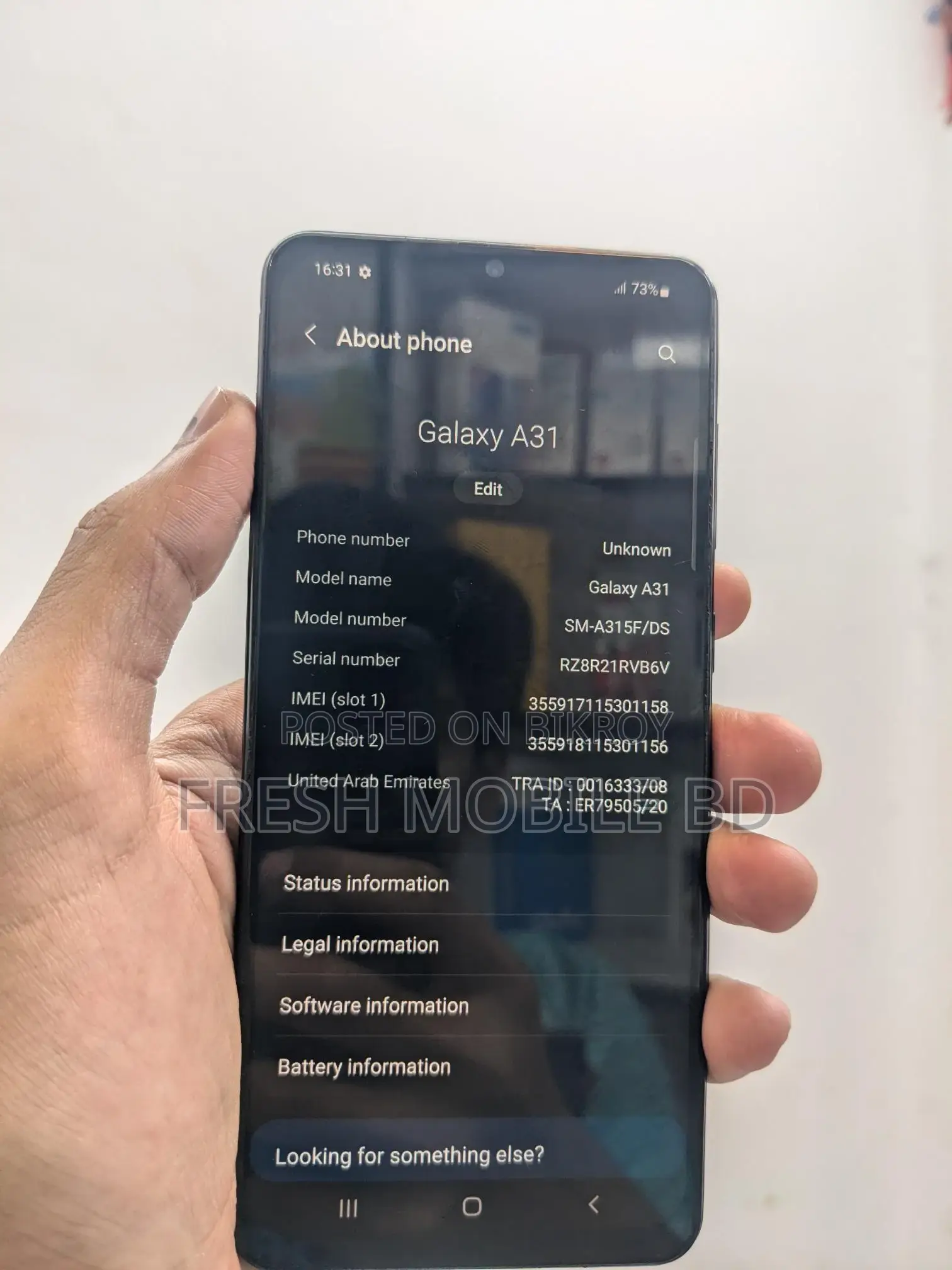 Samsung Galaxy A31 4/64 (Used)