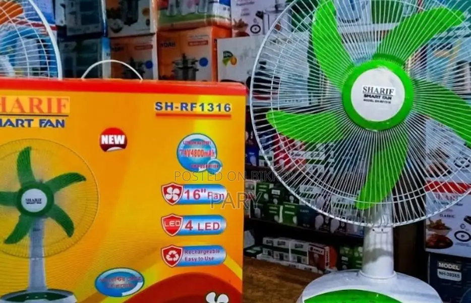 Sharif Rechargeable Fan
