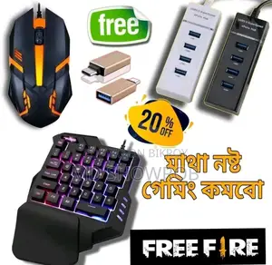 Keyboard, Mouse, and Gaming Combo for Sale