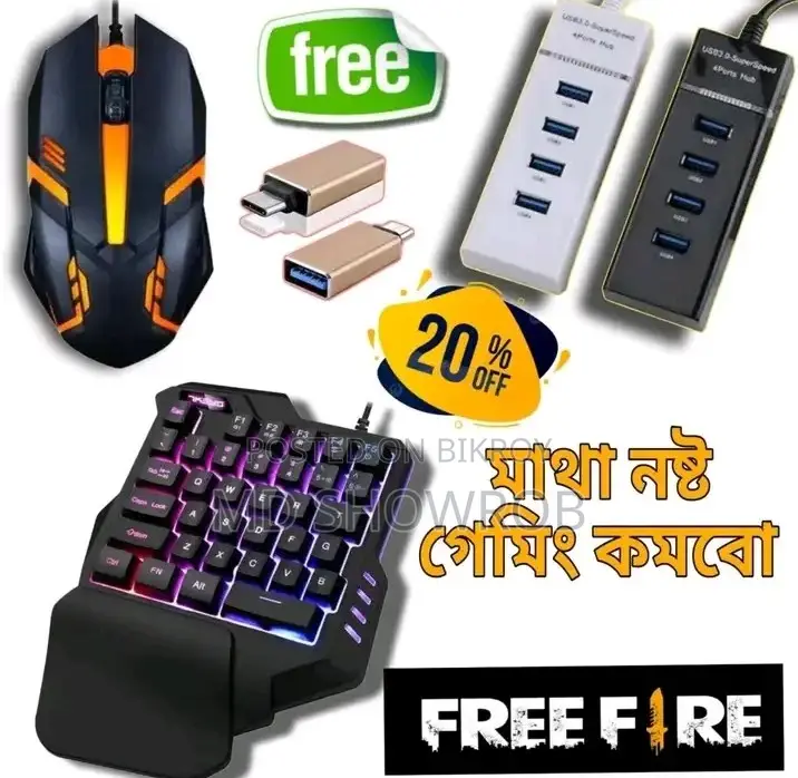 Keyboard, Mouse, and Gaming Combo for Sale