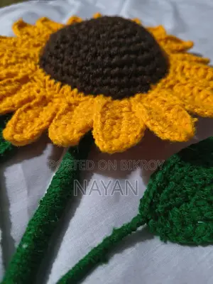 Handmade Crochet Sunflower – For Home Decor