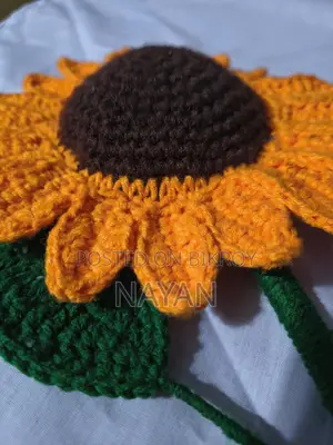 Handmade Crochet Sunflower – For Home Decor