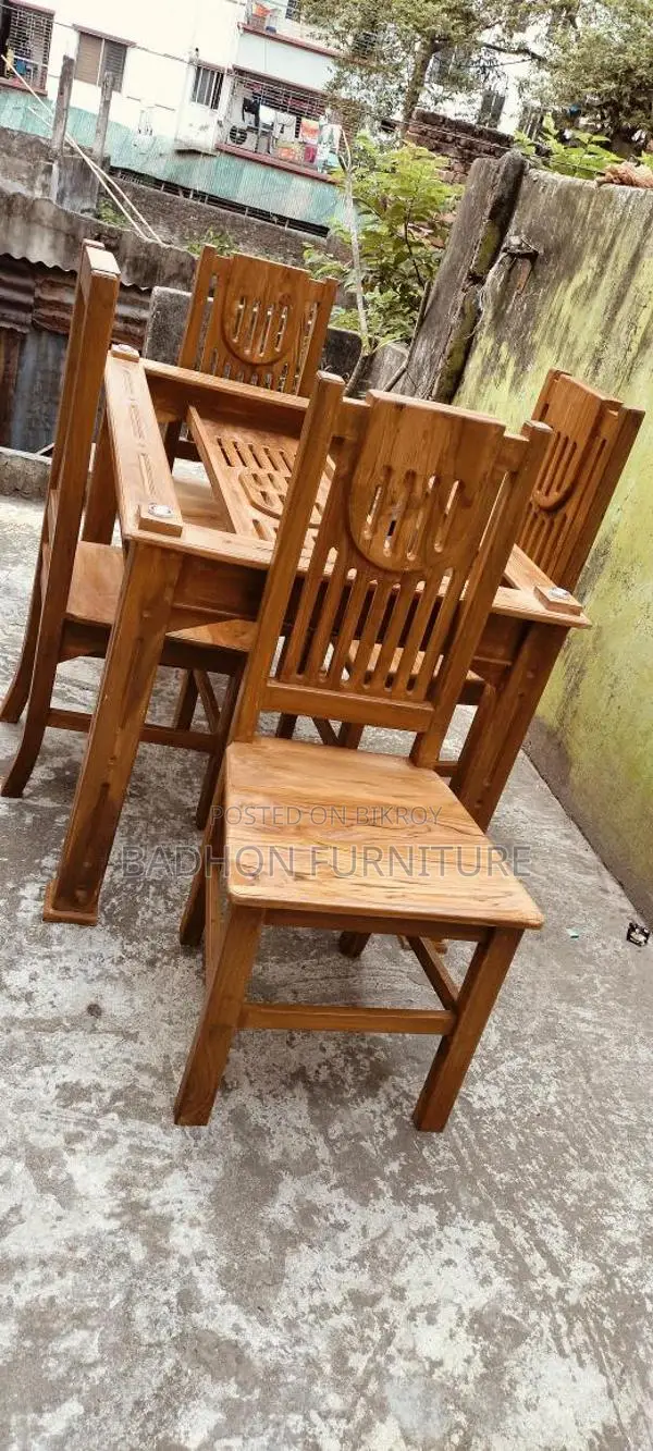 4 chair dining table for sale, Price - 19700, Location Dhaka