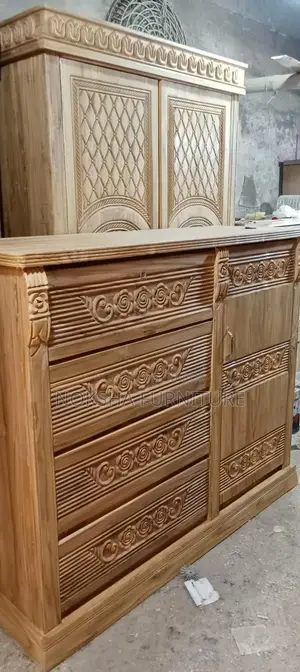 Sturdy Wooden Bed, Wardrobe, and Dressing Table at Affordable Prices