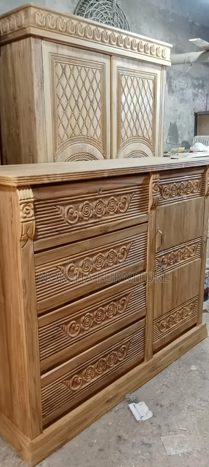 Sturdy Wooden Bed, Wardrobe, and Dressing Table at Affordable Prices