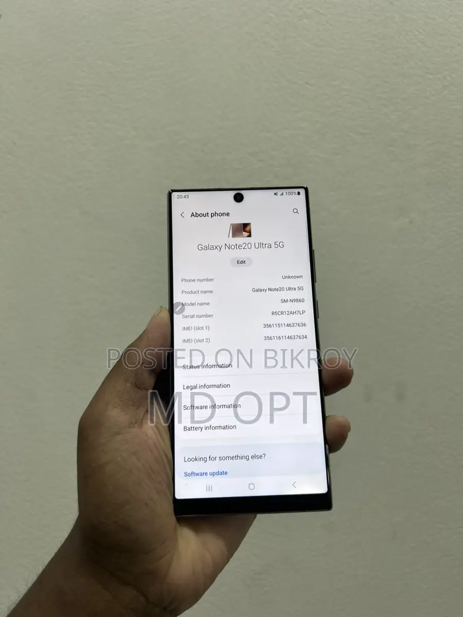 Samsung Galaxy Note 20 Ultra 12/256 (Used)