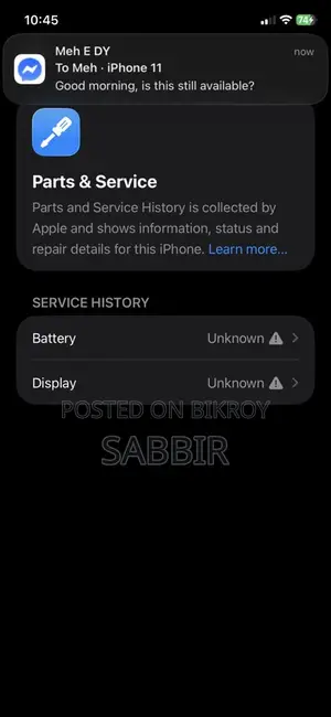 Apple iPhone 11 Original (Used)