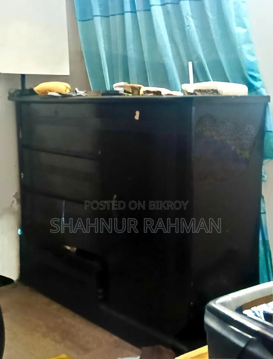 Single bed, study table-chair + wardrobe