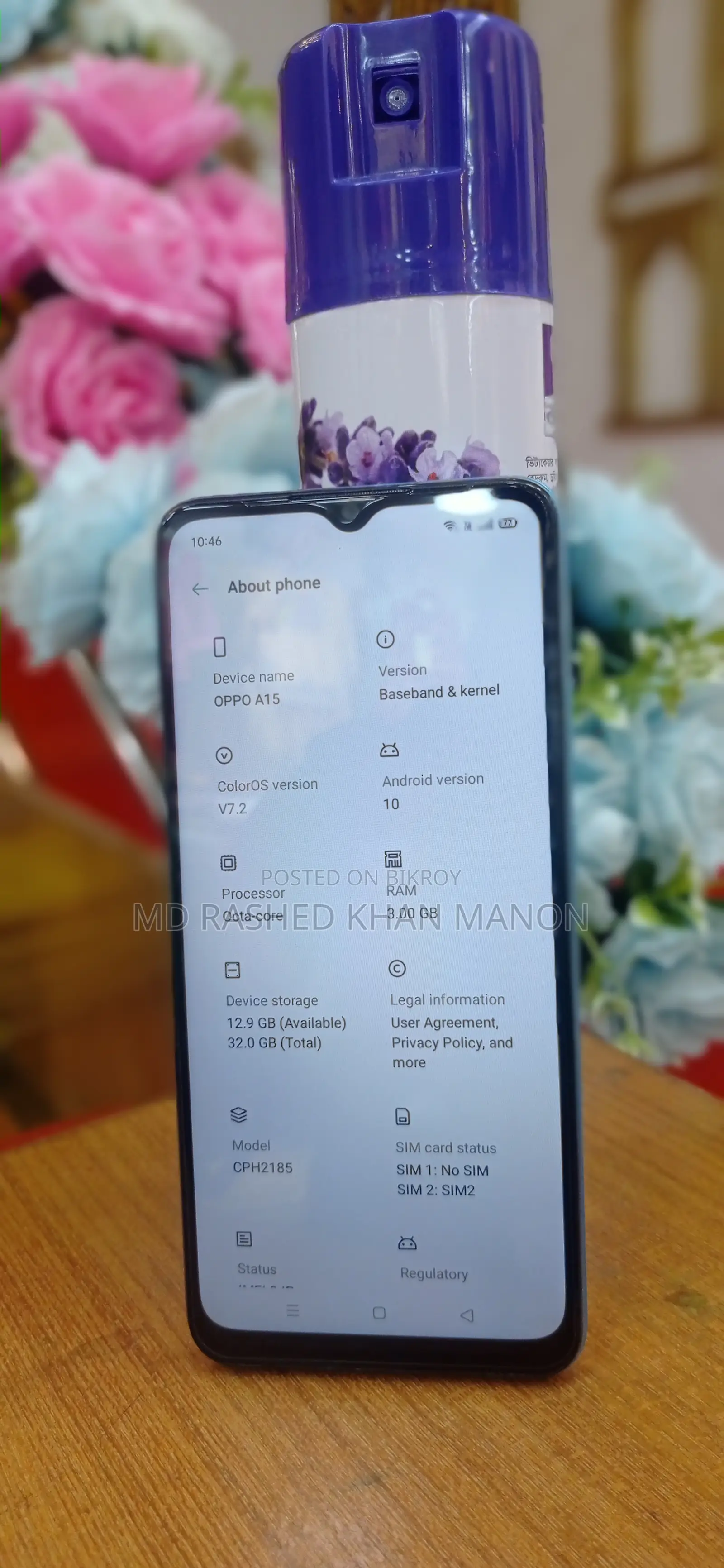 OPPO A15 . (Used)