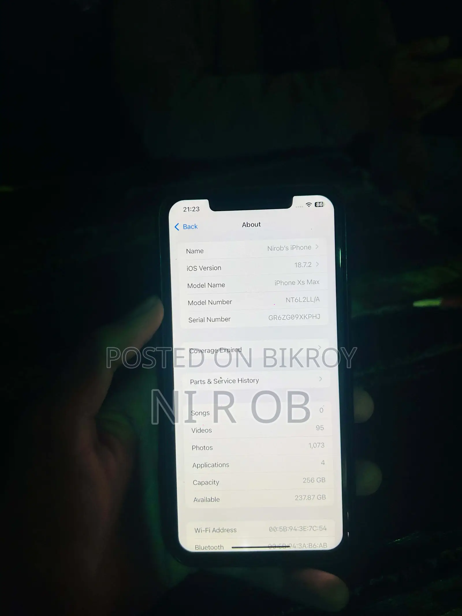 Apple iPhone XS Max 256 GB (Used)