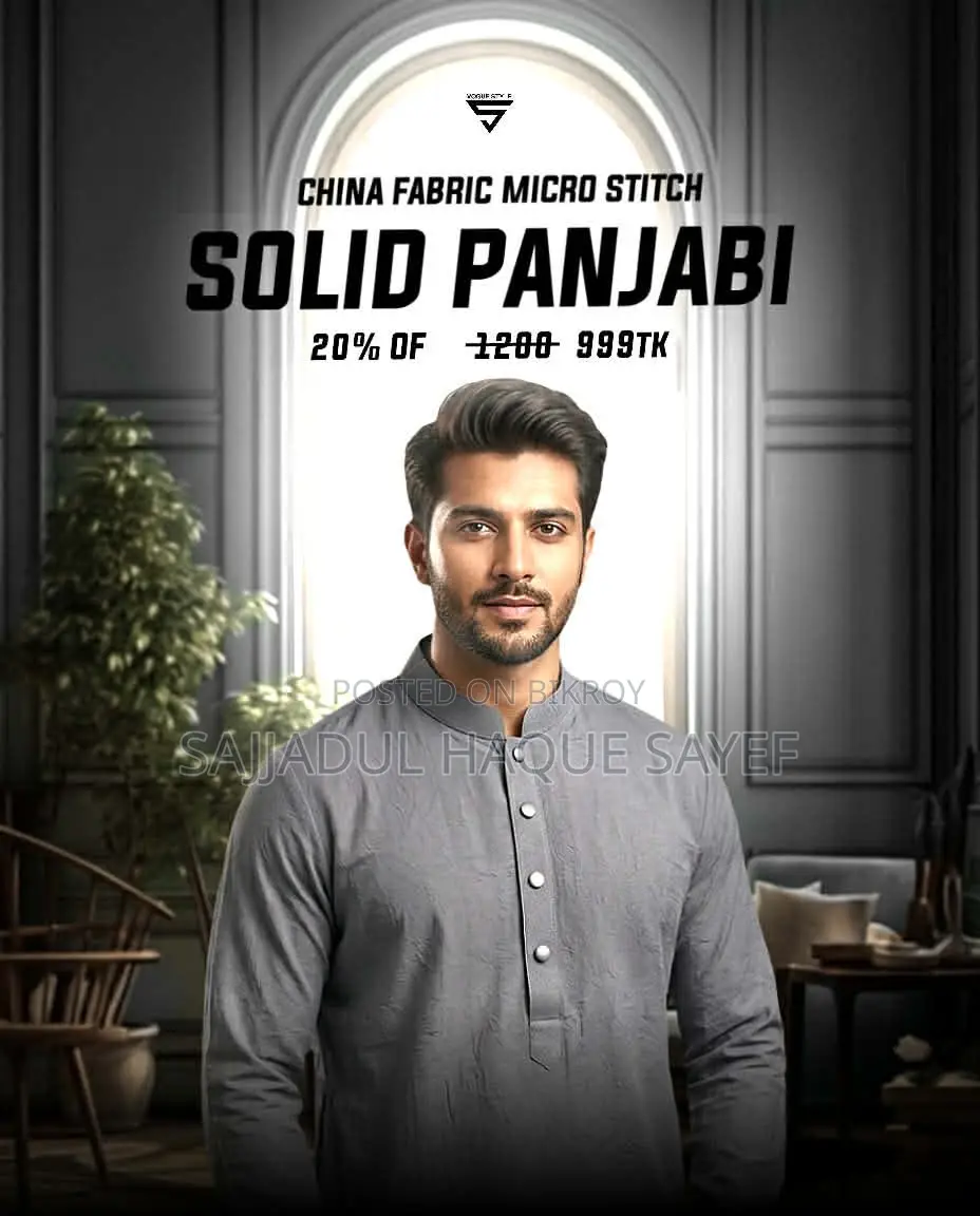 Premium Solid Micro Stitch Punjabi