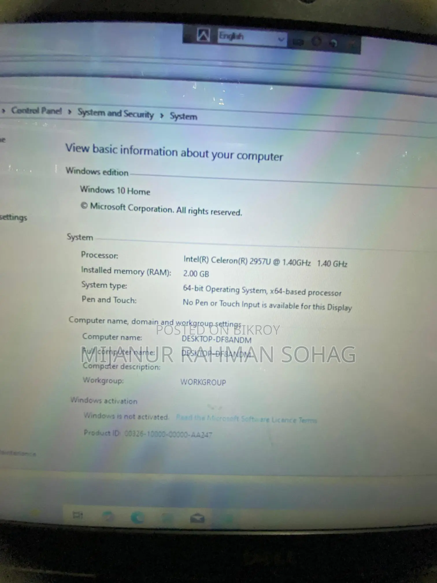Laptop for Sale