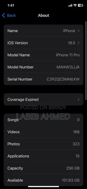 Apple iPhone 11 Pro . (Used)