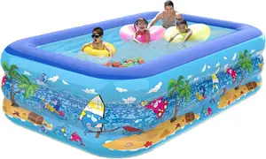 130cm Inflatable Swimming Pool with Soft Floor, Cool Summer.