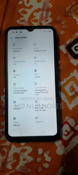 Realme C3 . (ব্যবহৃত)