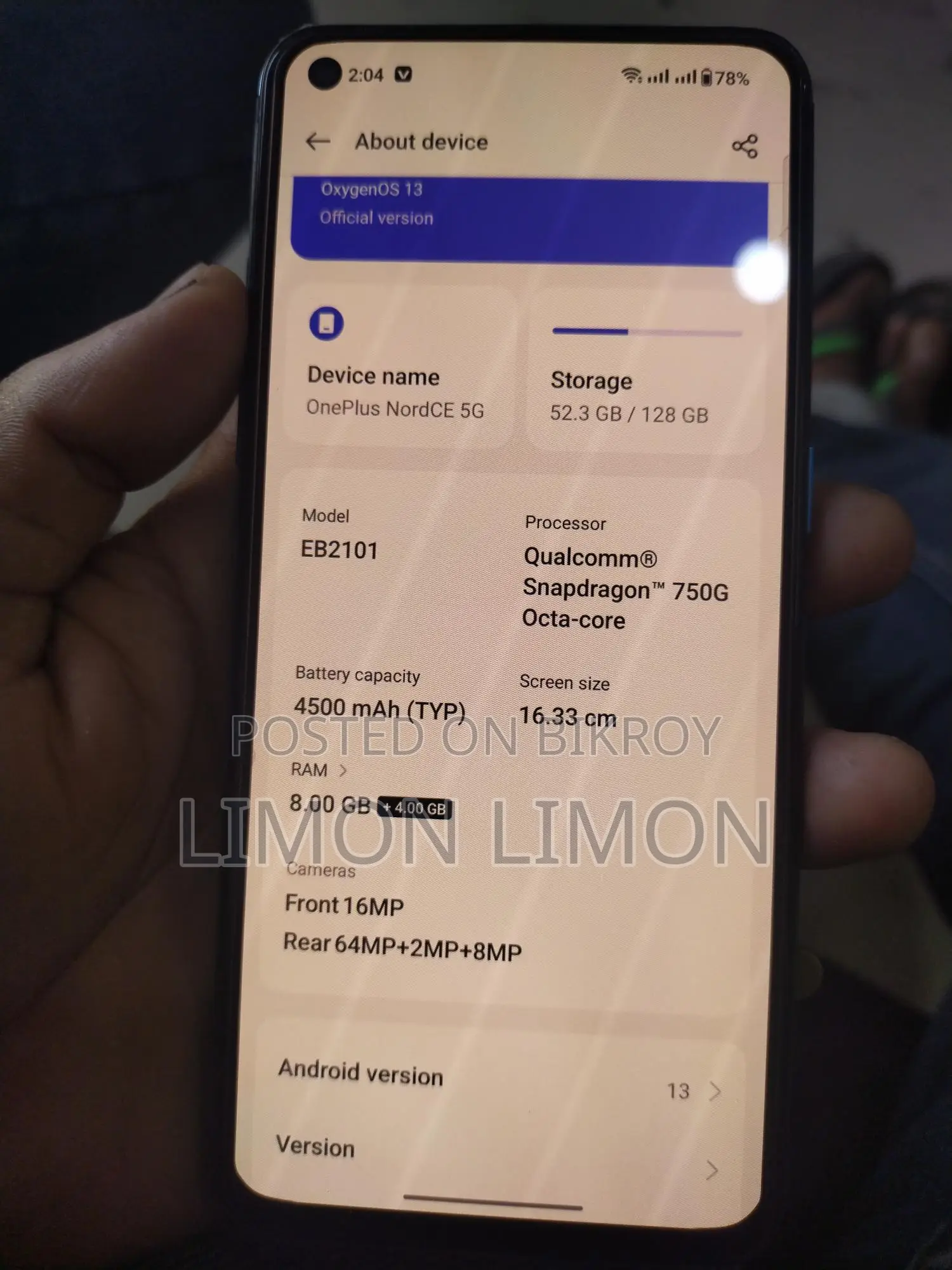OnePlus Nord CE 5G 8/128 (Used)