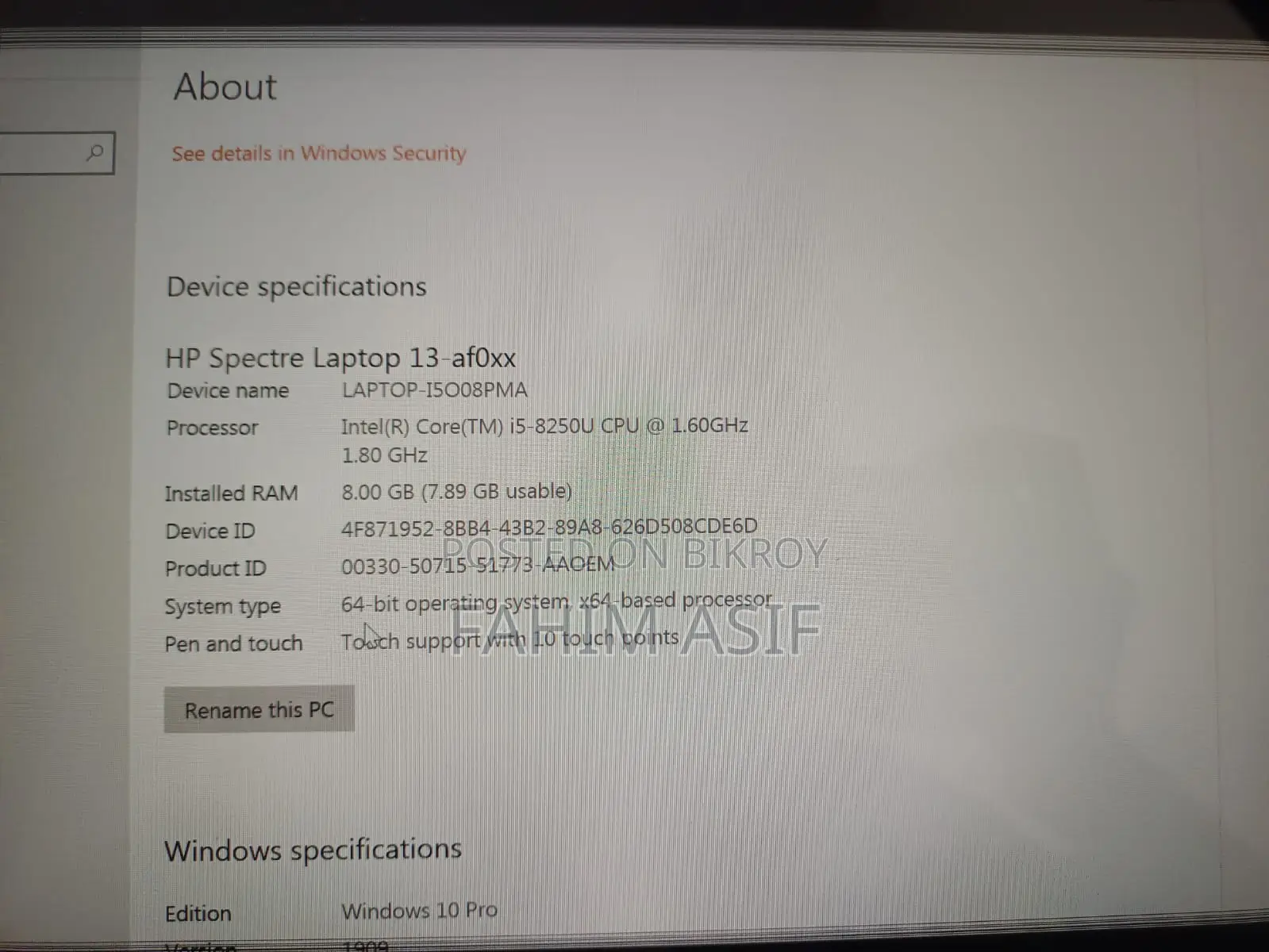 HP Laptop for Sale