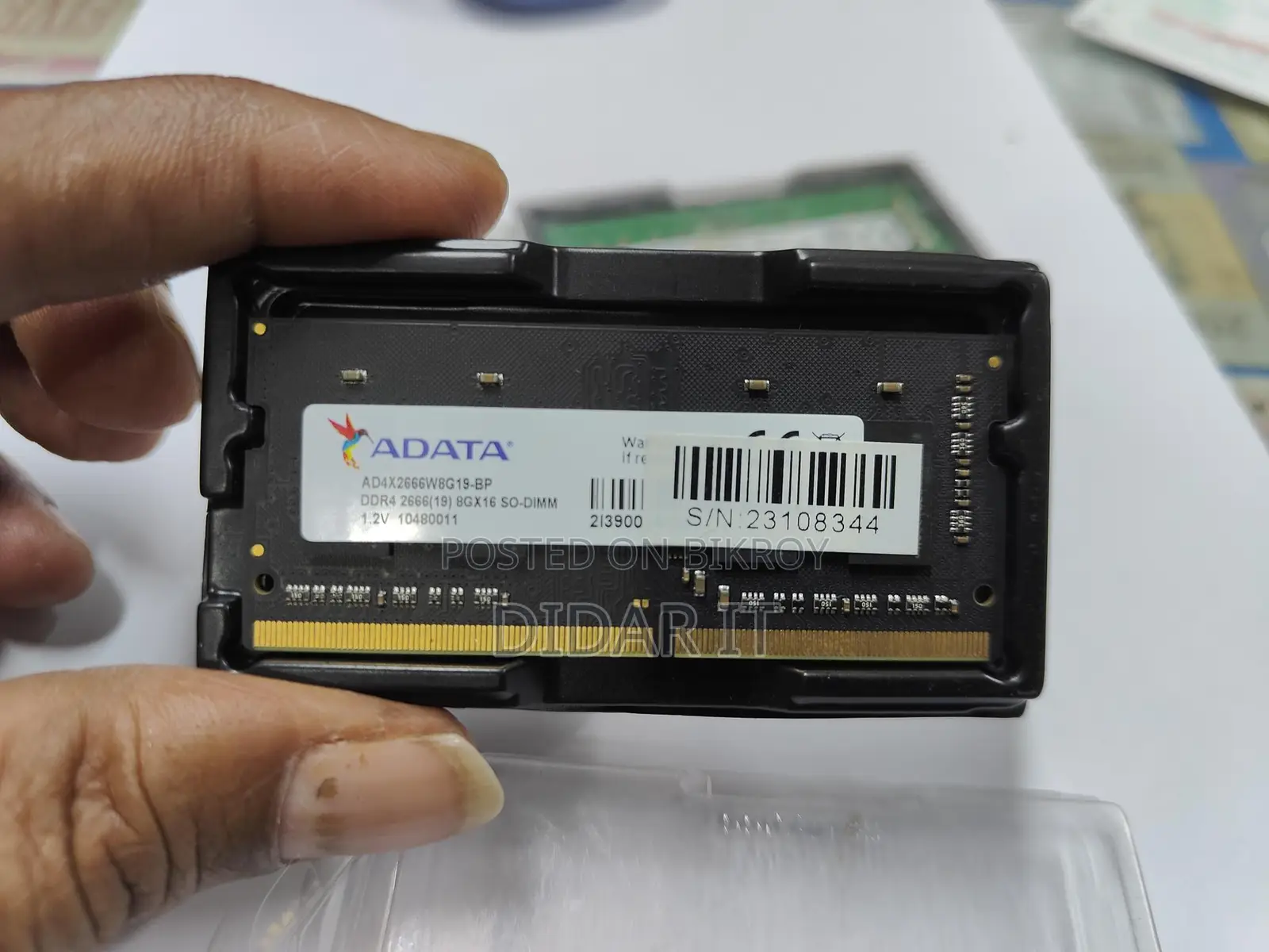 New ADATA 8GB DDR4 Laptop RAM With 01 Year Warranty