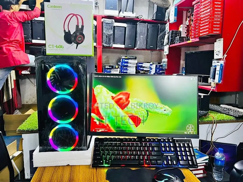 7TH GEN Core i3 গেমিং_ 8GB RAM 4GB গ্রাফিক্স 1-TB|28GB SSD & IPS 20"LED