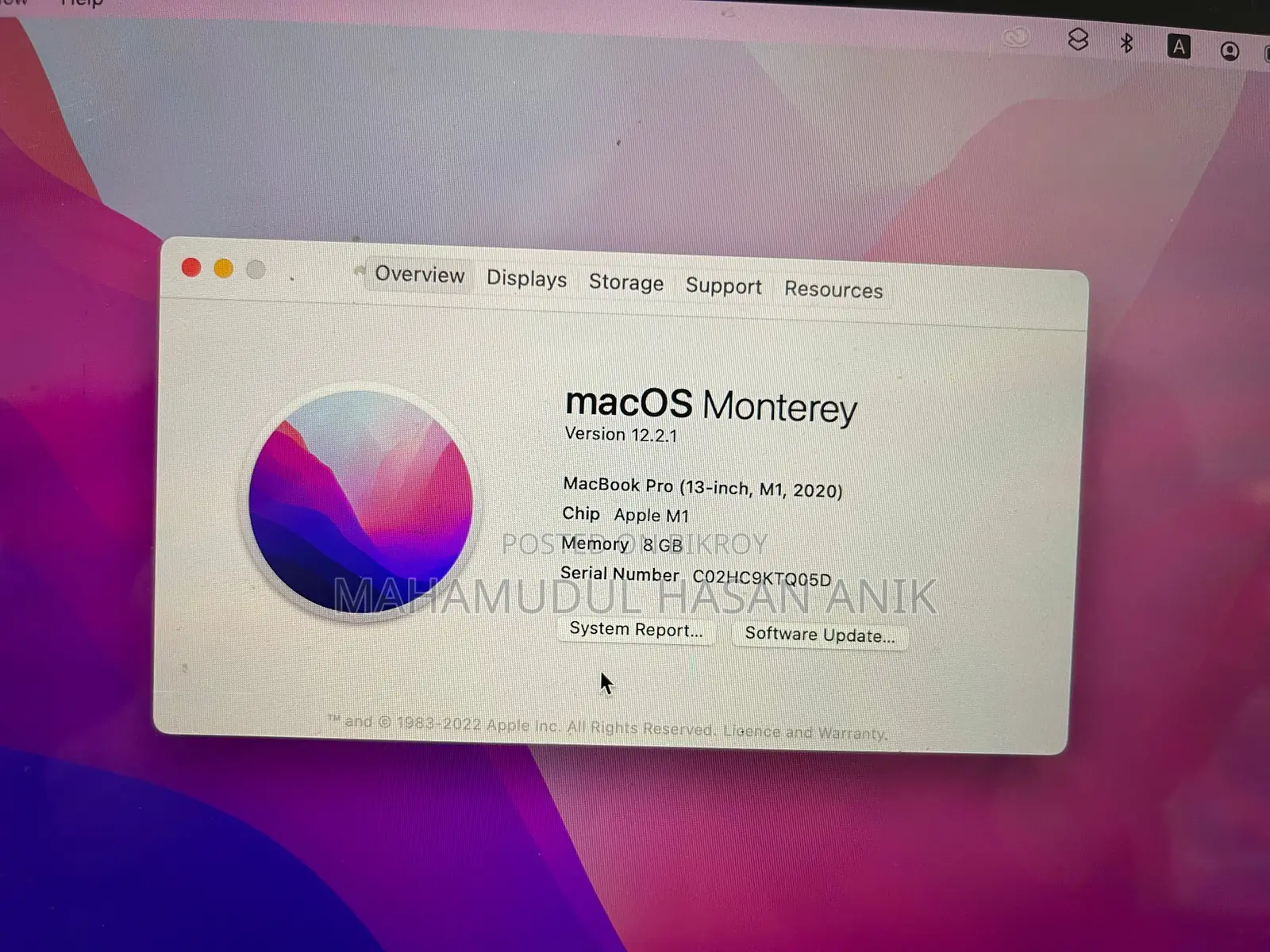 Macbook Pro M1 2020