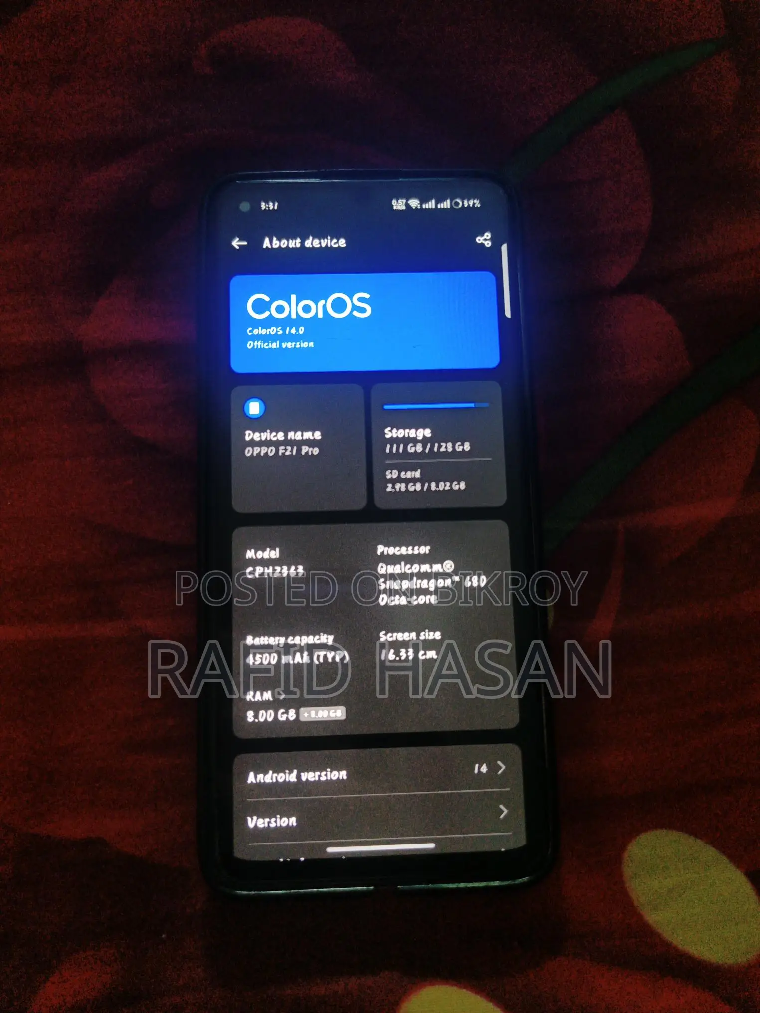 OPPO F21 Pro (Used)