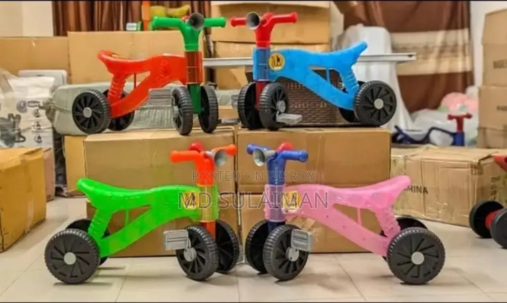Cute Cartoon Baby Ride-On Bike – Super Colorful Collection!