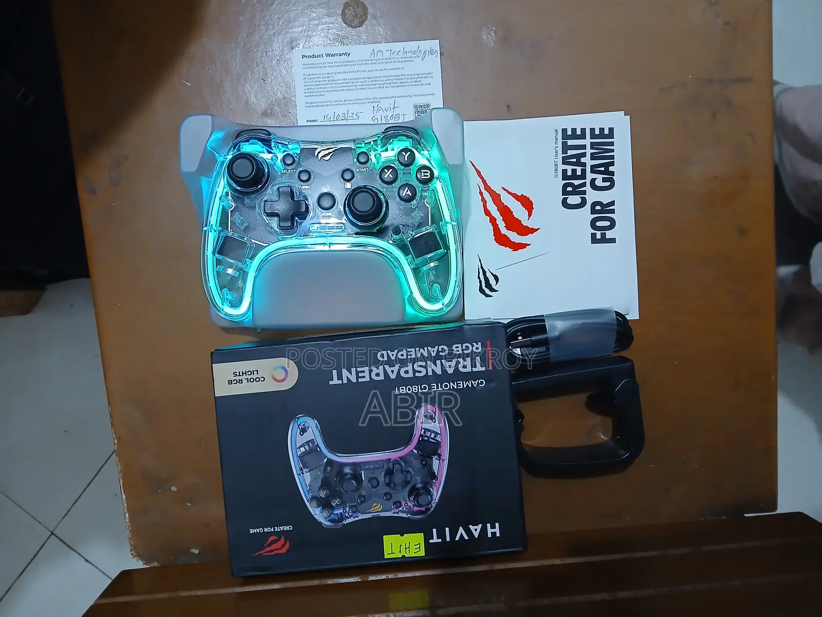 Havit Transparent Rgb Gamepad G180bt | Controller Joystick
