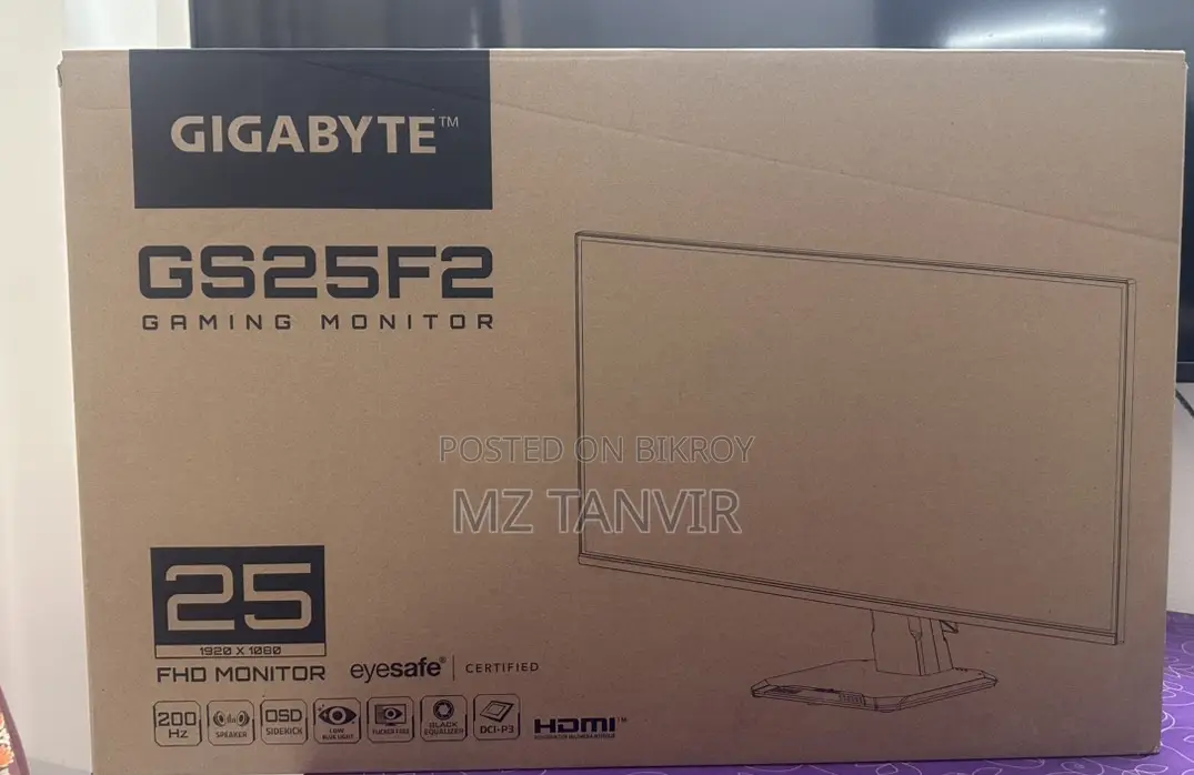 Gigabyte Gs25f2 24.5" 200hz Fully New Intact