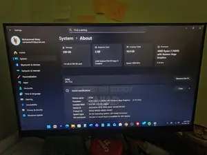 PC with 16GB RAM, 256GB SSD, Ryzen 5 3400G