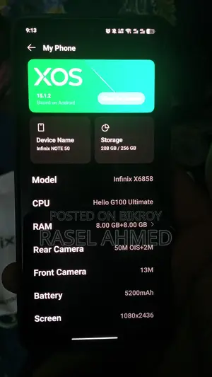 Infinix Note 50 16/256 (ব্যবহৃত)
