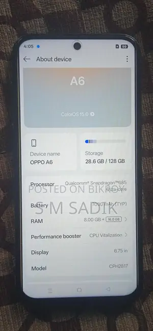 OPPO A - 6 (Used)