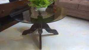 অরিজিনাল মেহেগুনি কাঠের এবং 12 Mm Coffee Colour Glass