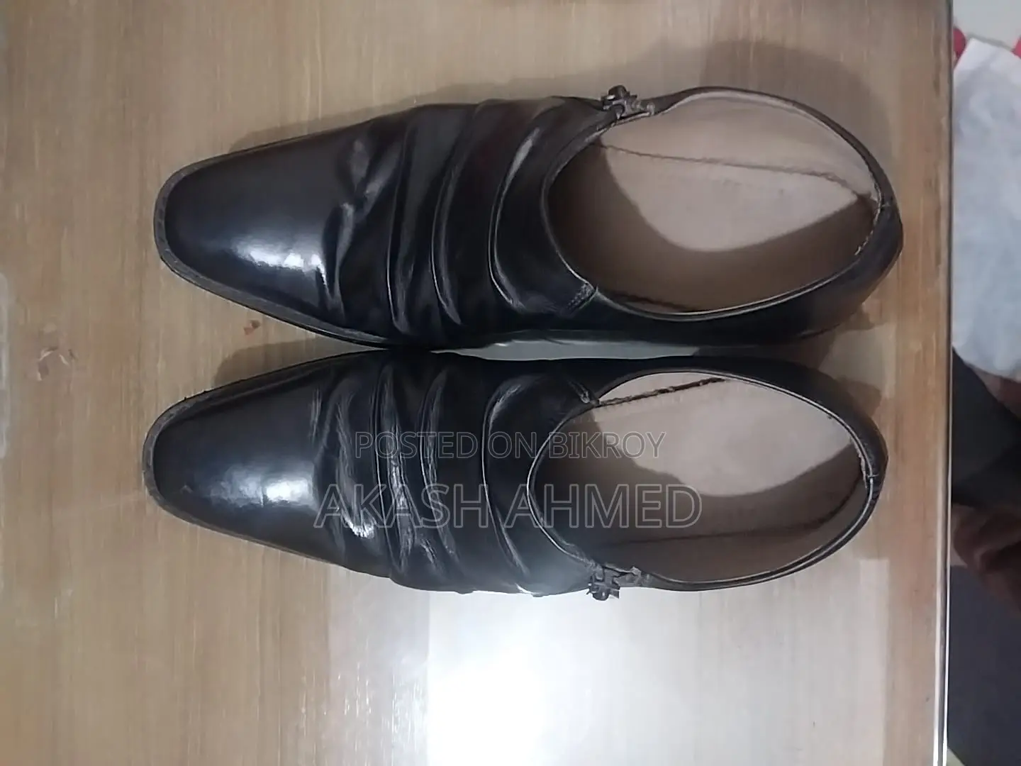 Pair of original leather shoes for sale.